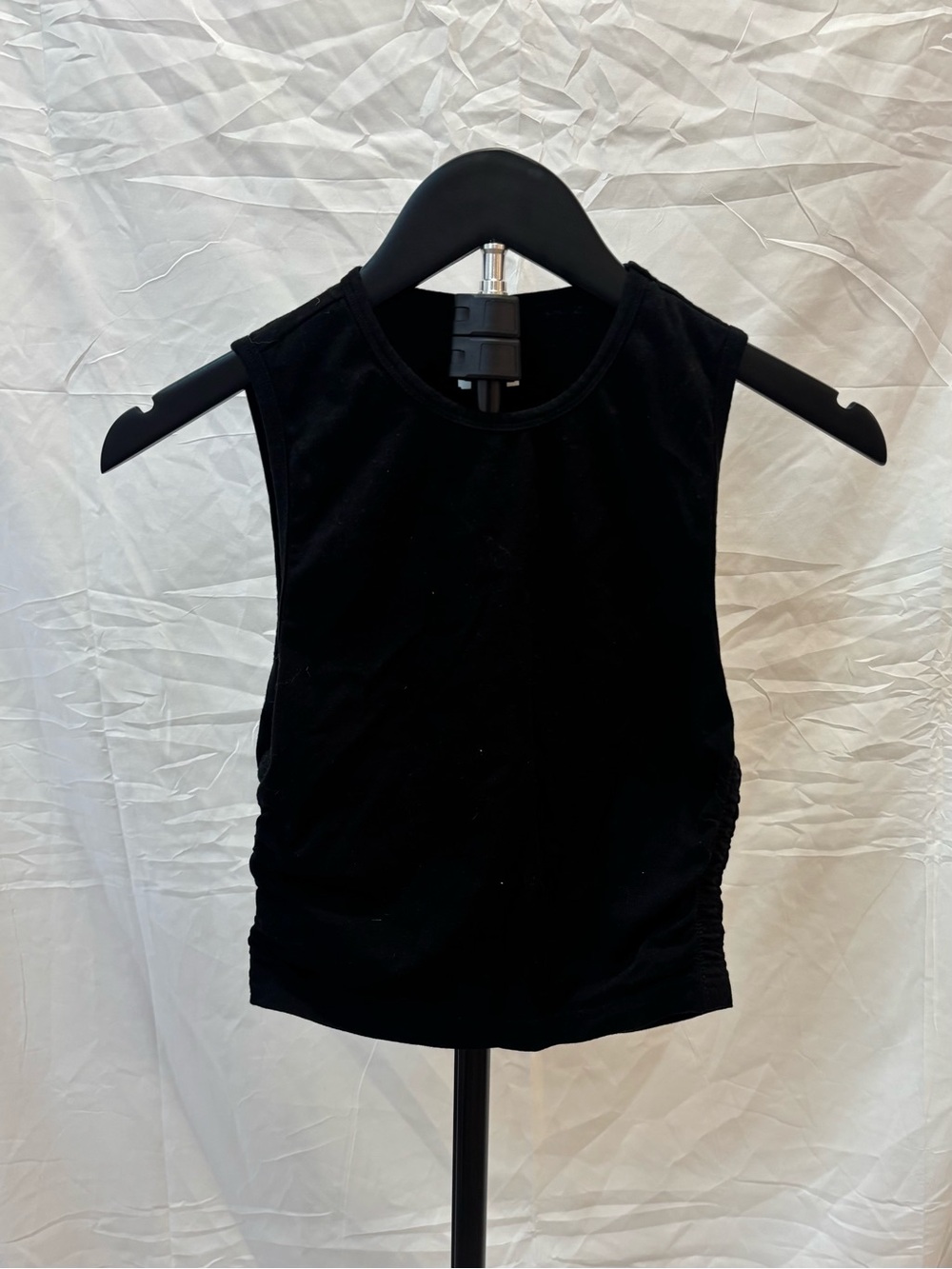 Victoria’s Secret Black Ruched Side Tank Top Size Small